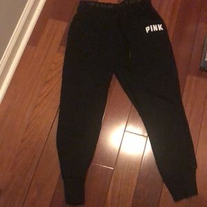 Pink joggers with draw string